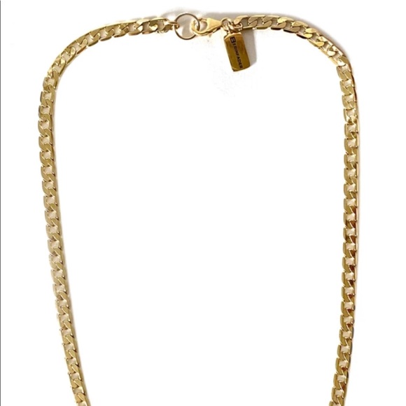 Erin Fader SS + EF 18k Gold Overlay Chain Necklace - Picture 4 of 4